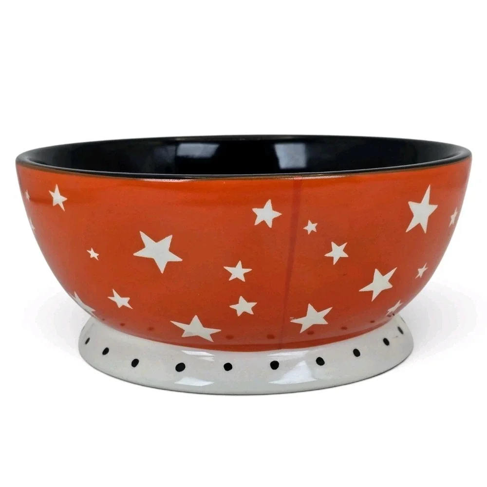 Johanna Parker Halloween Bat Candy Bowl Witch Hat Pedestal Serving Dish